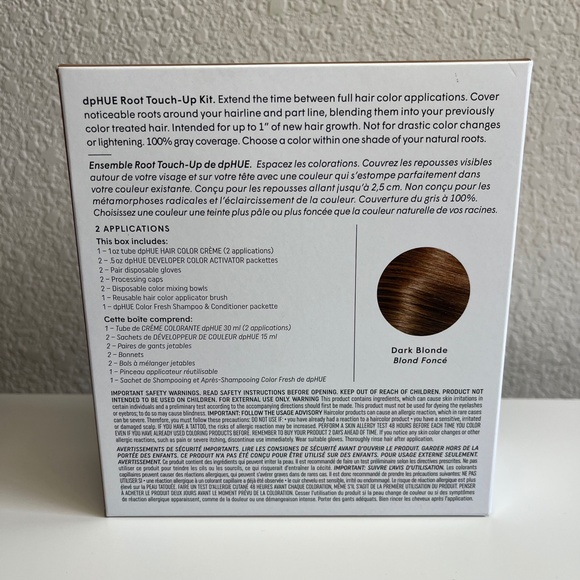 NEW DP Hue Hair Color Root Touch Up Kit Dark Blonde - Picture 3 of 5